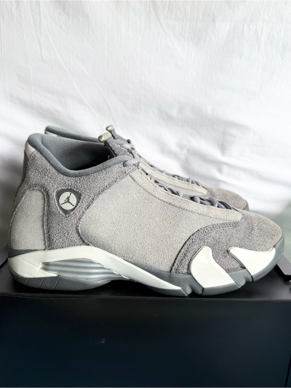 AUTHENTIC Jordan 14 Retro Flint Grey size 10 FJ3460-012 2024 PRE-OWNED